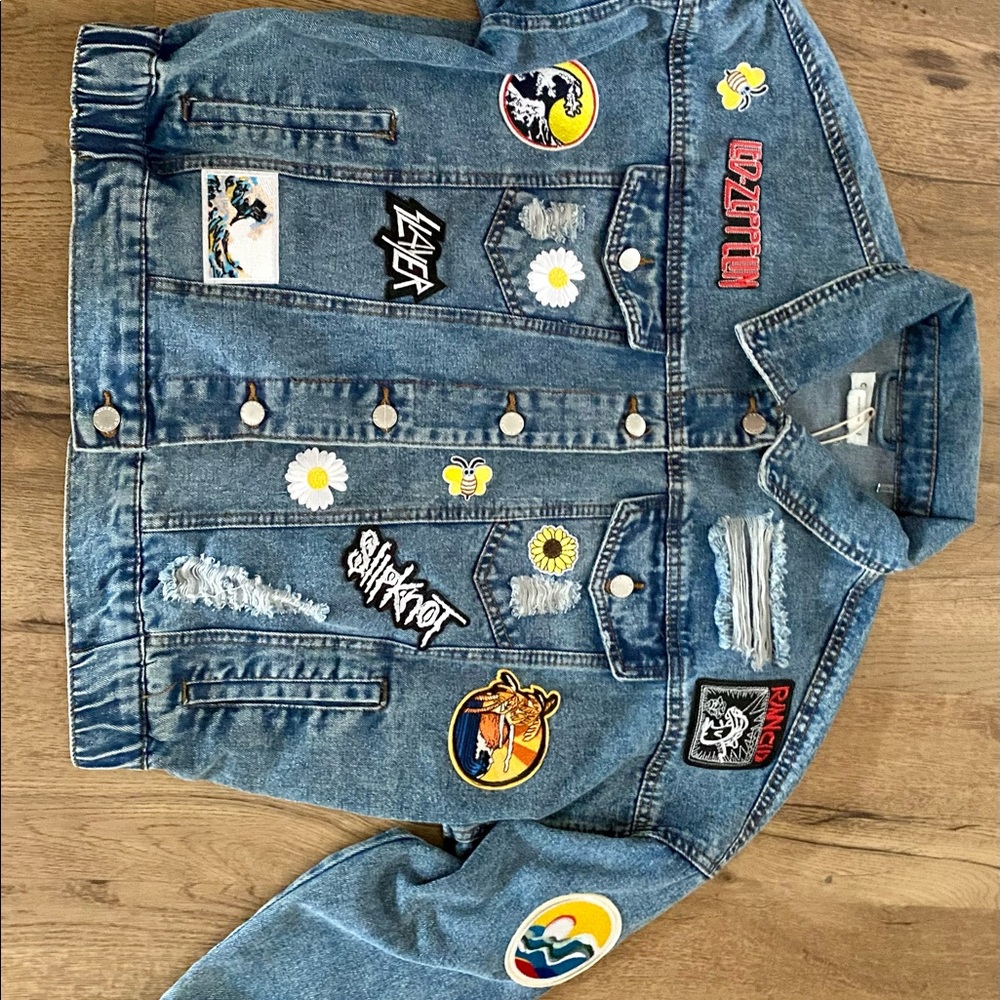 Jeans jacket nicely patch